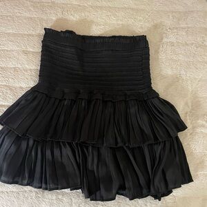 Elegant Black Tiered Skirt